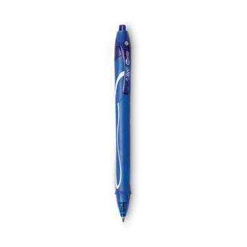BIC® Gel-ocity Quick Dry Gel Pen, Retractable, Medium 0.7 Mm, Blue Ink, Blue Barrel, Dozen freeshipping - TVN Wholesale